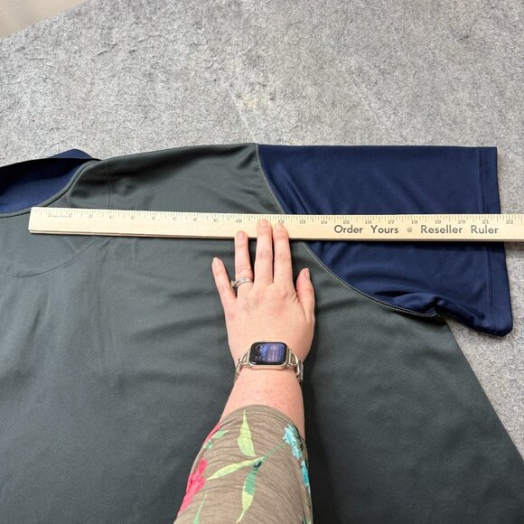 UConn Huskies Nike Polo Shirt Men 3XL White Blue Gray Colorblock Performance - Picture 12 of 13